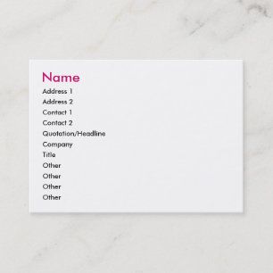 Feenhafte Mitteilungs-Visitenkarte Visitenkarte