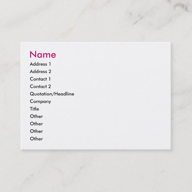 Feenhafte Mitteilungs-Visitenkarte Visitenkarte (Vorderseite)