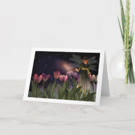 Feenhafte Nachtmagische Grußkarte Karte