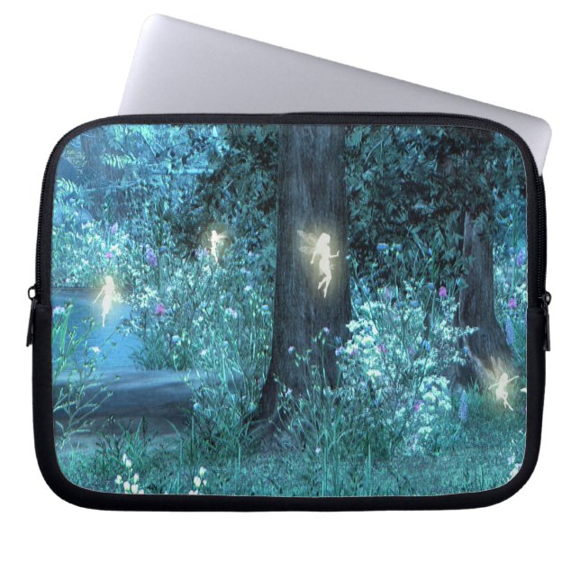 Feenhafte Nachtmagische Schossspitze u. Laptopschutzhülle (Vorderseite)