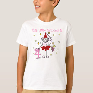 Feenhafte Prinzessin 4. Geburtstag T-Shirt