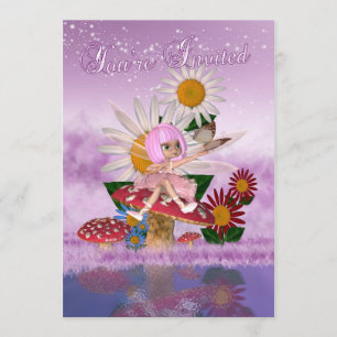 Feenhafte Prinzessin Birthday Party - feenhaftes Einladung