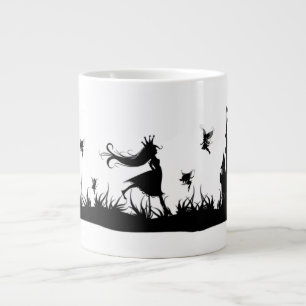 Feenhafte Prinzessin und Schloss-Tasse Jumbo-Tasse
