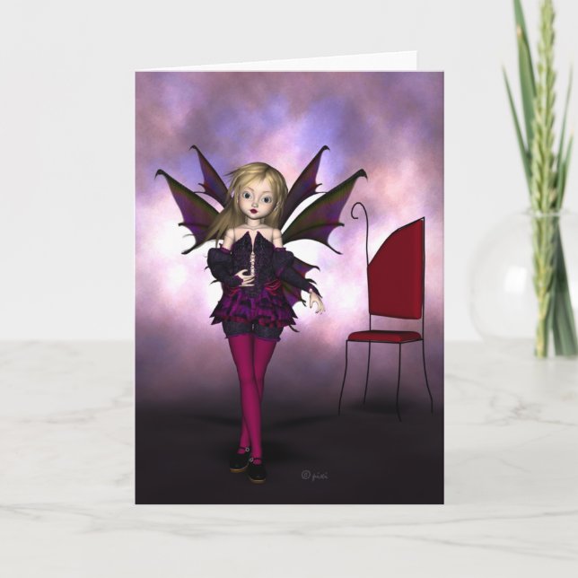 Feenhafte Puppe Ella - Gruß-Karte Karte (Vorderseite)