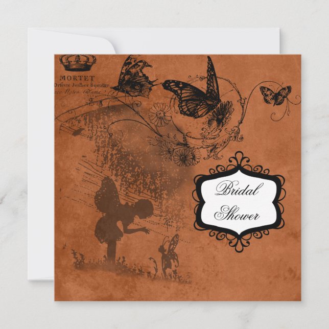 Feenhafter Garten-Wedding Brautparty-Einladung Einladung (Vorderseite)