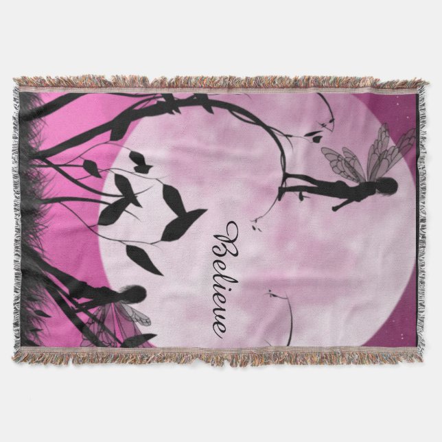 Feenhafter Mond Decken-Wurf Decke (Vorderseite)