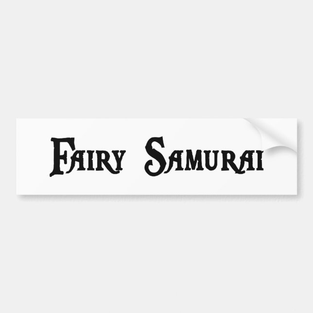 Feenhafter Samurai-Autoaufkleber Autoaufkleber (Vorne)