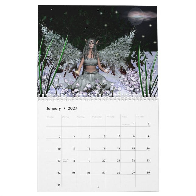 Feenhafter Segen-Kalender Kalender (Jan 2027)