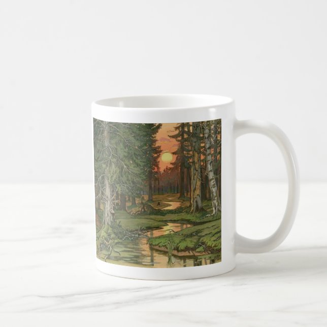 "Feenhafter Wald am Sonnenuntergang" durch Iwan Tasse (Rechts)