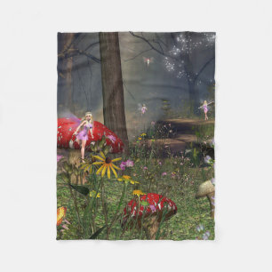 Feenhafter WaldFleece-Decke Fleecedecke