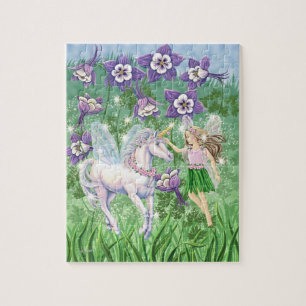 Feenhaftes Einhornpuzzlespiel Puzzle