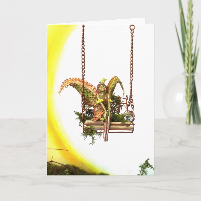 Feenhaftes Schwingen, leer Karte (Vorderseite)