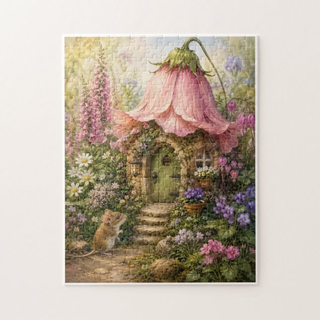 Feenhaus der Blüten Puzzle (Vertikal)