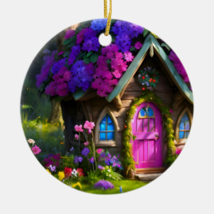 Feenhaus Keramik Ornament