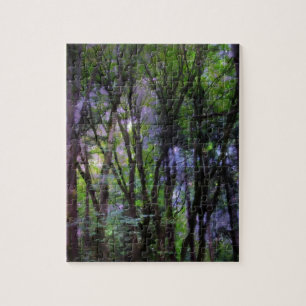 Feenlichter Surrealer Wald Puzzle