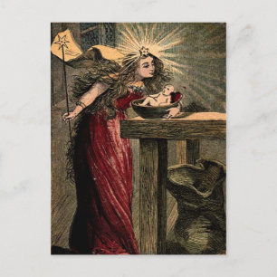 Feenpatin aus alter Zeit Postkarte