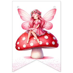 Feenprinzessin Alles Gute zum Geburtstag Girlande Wimpelkette