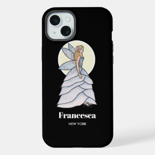 Feenprinzessin Petal-Kleid Modeillustration iPhone 15 Plus Hülle
