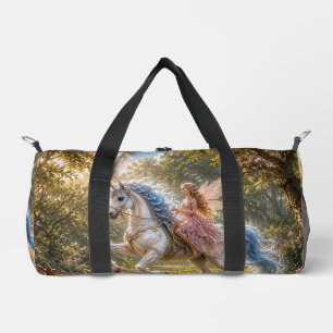 Feenritt auf einem verzauberten Einhorn Duffle Bag