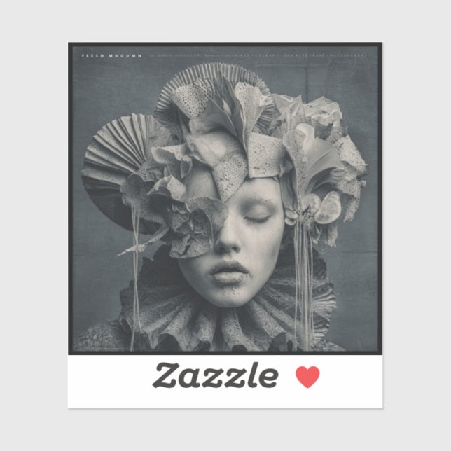 Feesh Mhoon — Gothic Fine Art  Aufkleber (Blatt)