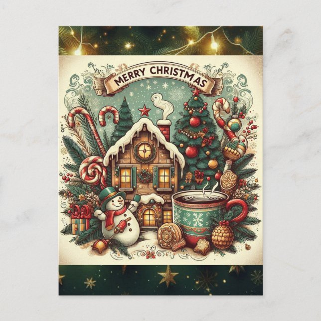 Feestdagen briefkaart feiertagspostkarte (Vorderseite)