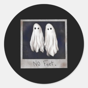 Feet Ghost Halloween Witch Lydia Bleach Spooky Sea Runder Aufkleber
