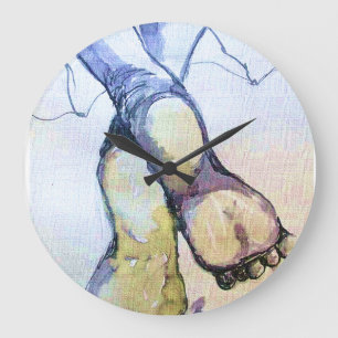 Feet Große Wanduhr