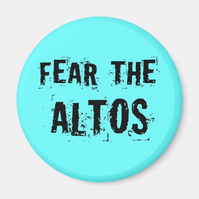Feet the Altos Music Singer Gift Magnet (Vorne)
