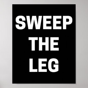 Feg das Bein Karate Poster