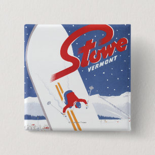 Fegendes S - Es gibt immer Schneepromo-Plakat Button