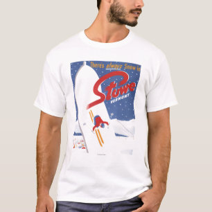 Fegendes S - Es gibt immer Schneepromo-Plakat T-Shirt