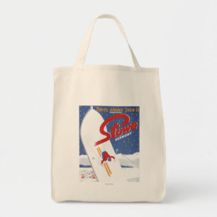Fegendes S - Es gibt immer Schneepromo-Plakat Tragetasche
