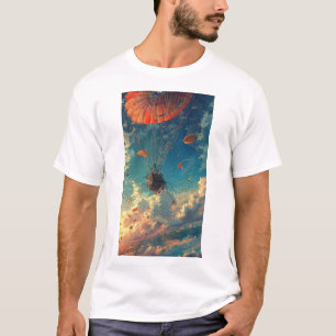 Fehlender Parachute Tangle Design T - Shirt