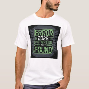 Fehler 2026 Motivation Nicht Gefunden Lustiges T-S T-Shirt