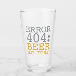 Fehler 404 Bier wurde nicht gefunden Glas