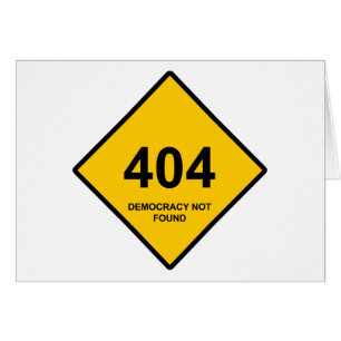 Fehler 404: Demokratie wurde nicht gefunden