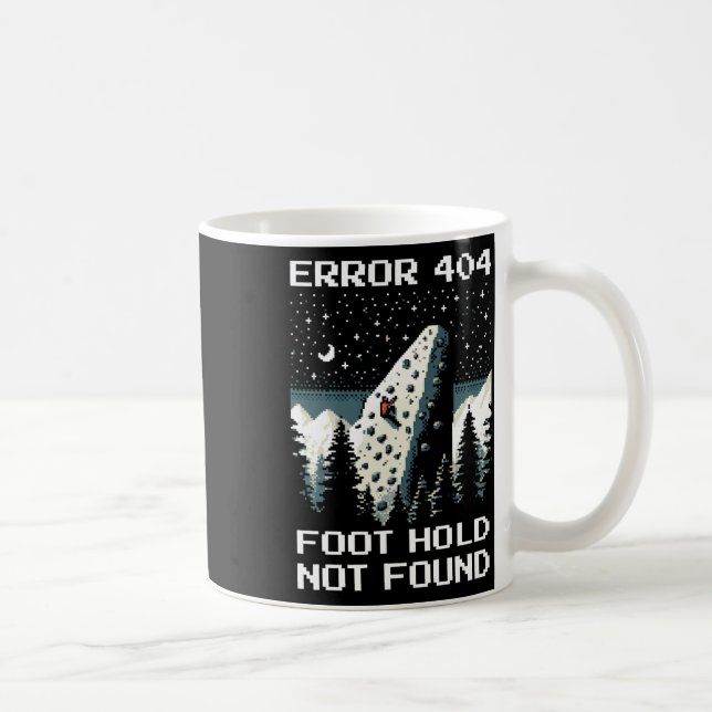 Fehler 404 – Fehlender Halt beim Klettern Pixel De Kaffeetasse (Rechts)
