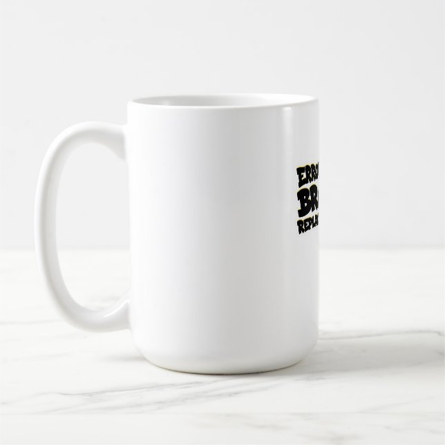 Fehler 404: Gehirn durch KI ersetzt Kaffeetasse (Links)