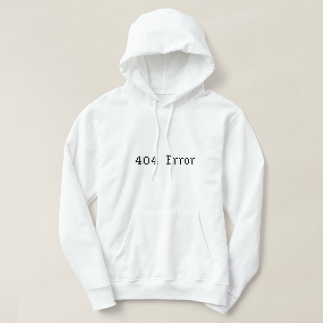 Fehler 404 hoodie (Design vorne)