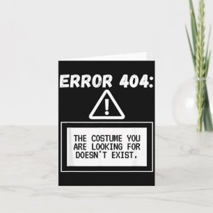 Fehler 404 Kostüm nicht gefunden Lustiges Hallowee Karte