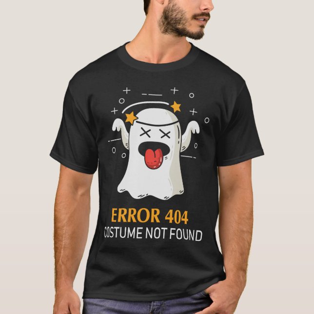 Fehler 404 Kostüm wurde nicht gefunden Halloween-G T-Shirt (Vorderseite)
