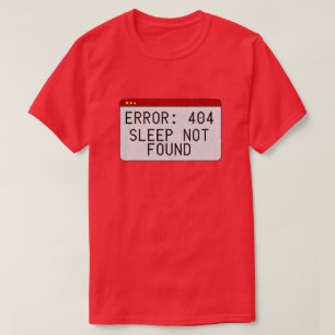 Fehler 404 Schlaf nicht gefunden Glitzer T - Shirt