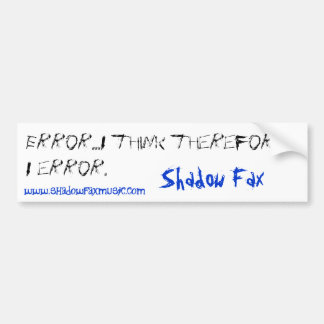 Fehler-Autoaufkleber Autoaufkleber