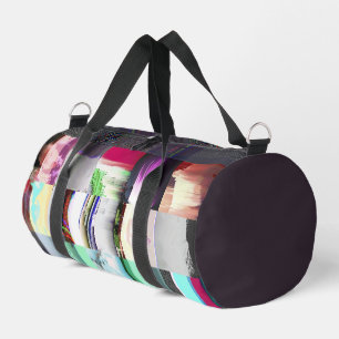 Fehler beim Laden der Dark Glitch Art Abstract Gri Duffle Bag