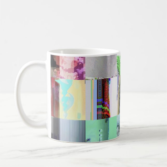 Fehler beim Laden der Dark Glitch Art Abstract Gri Kaffeetasse (Links)