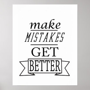 Fehler besser machen poster