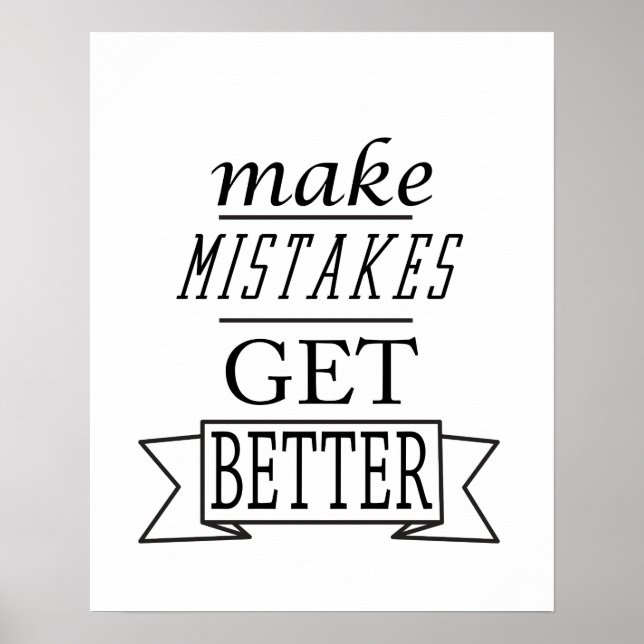 Fehler besser machen poster (Vorne)