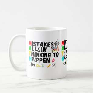Fehler erlauben es zu denken kaffeetasse