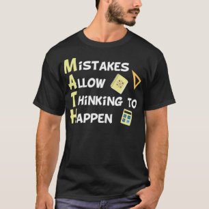 Fehler erlauben es zu denken, lustige Mathe Hexe z T-Shirt
