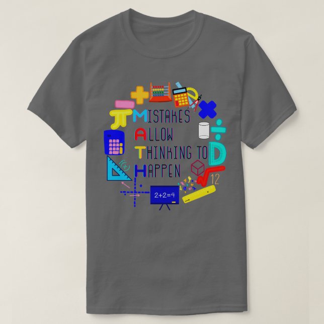 Fehler ermöglichen das Denken 12 T-Shirt (Design vorne)